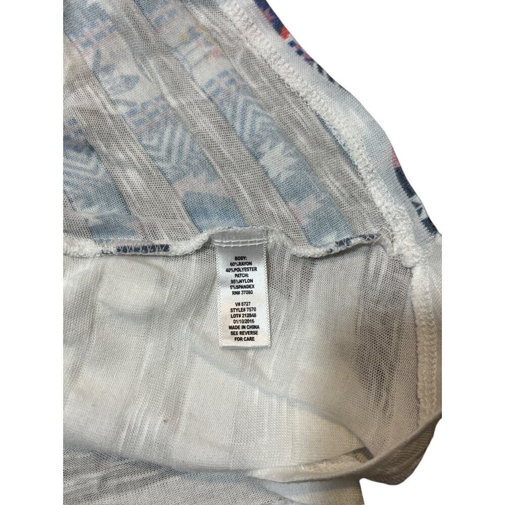 Cato Girls Blue & White Stripped Tank Top - Picture 6 of 6